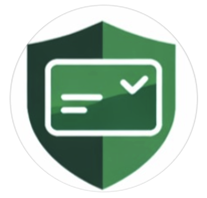 Zekko-logo: groen schild met een polis en vinkje